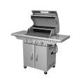 BBQ Gaza Propanê ya Stainless Steel Bi 4 Şewitandin